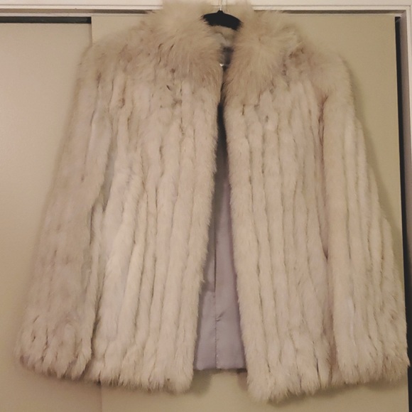 Saga Fox Fur Jacket Size 8 - Picture 1 of 7